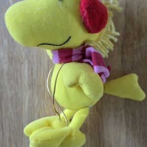 Woodstock Plush Toy with Red Earmuffs